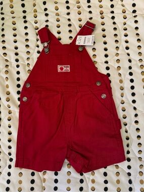 The Children's Place Y2K Red Short Overalls for Kids